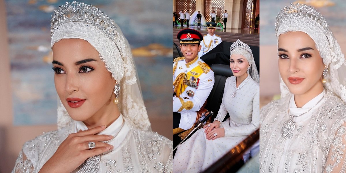 8 Potraits of Tasya Farasya Recreating Anisha Rosnah's Wedding Makeup, Said to be More Beautiful Than Prince Mateen's Wife