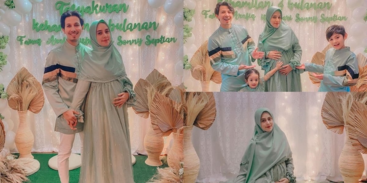 8 Potraits of Fairuz A Rafiq's Pregnancy Celebration, Intimate Moments with Sonny Septian - Beautiful Pregnant Woman Steals the Spotlight