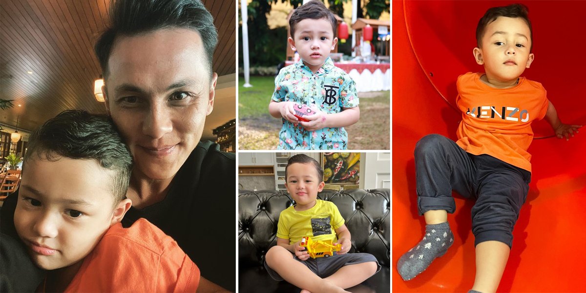 8 Latest Photos of Baby Saka After Getting a Haircut, Looking Handsome and Resembling Andhika Pratama