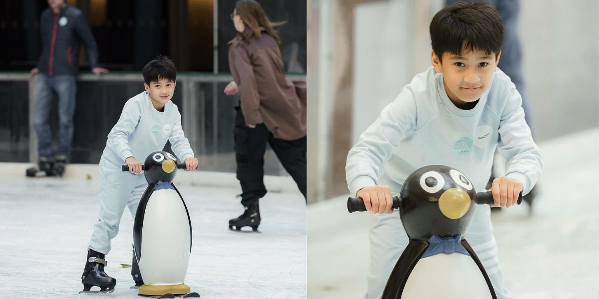 8 Latest Portraits of Rafathar's Charm, Raffi Ahmad and Nagita Slavina's Child, in New York, Playing Ice Skate Penguin Making People Focus - Really Resemble Korean Artists!