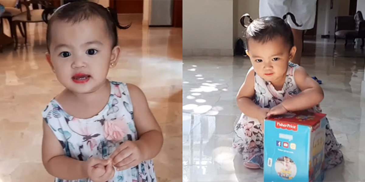 8 Pictures of Thania, Ruben Onsu and Sarwendah's Daughter, with Two Ponytails, So Adorable