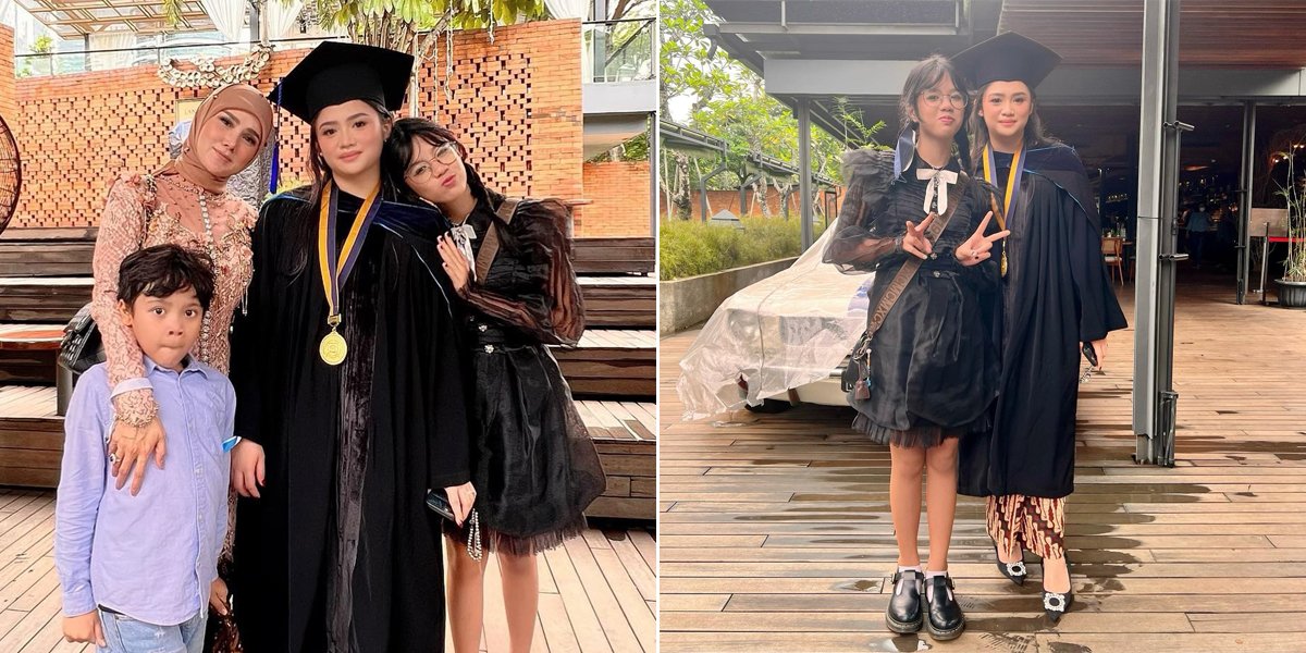 8 Portraits of Tiara Savitri, Mulan Jameela's Daughter Who Just Graduated, So Beautiful in a Toga