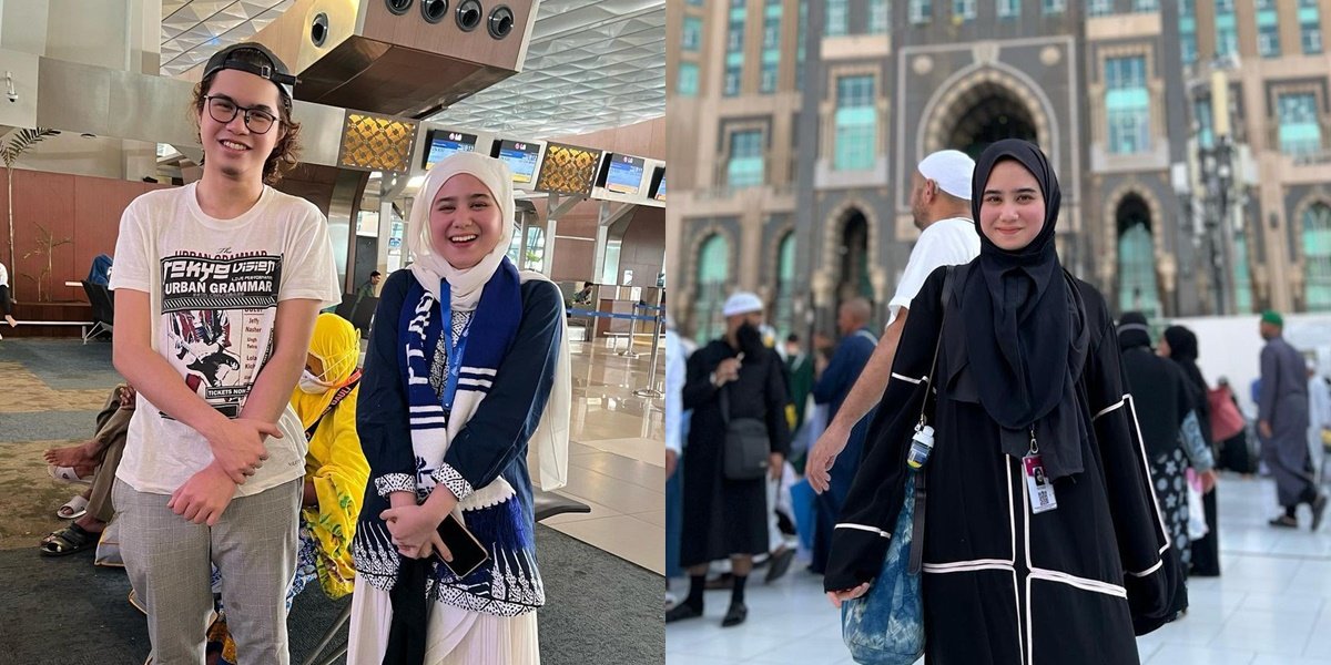 8 Portraits of Tissa Biani Performing Umrah with Family, Garnering Praise Looking More Beautiful Wearing Hijab