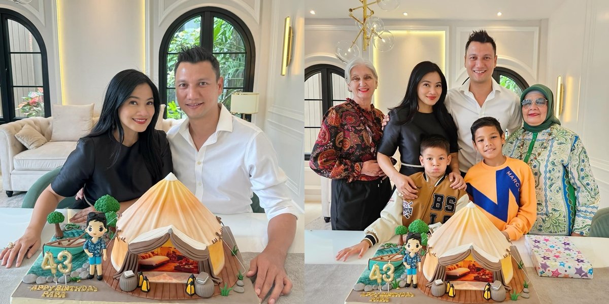 8 Portraits of Christian Sugiono's 43rd Birthday, Unique Birthday Cake Becomes the Highlight