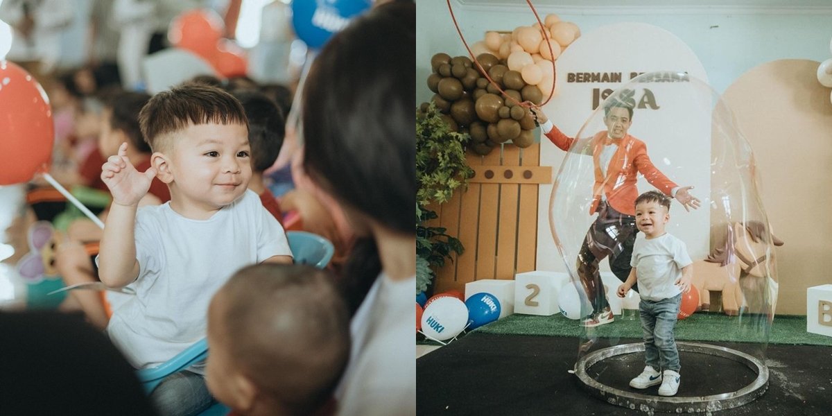 8 Photos of Issa Putra Nikita Willy's Birthday Celebrations that were Celebrated Grandly at the Orphanage, Indra Priawan's Outfit Makes a Wrong Focus