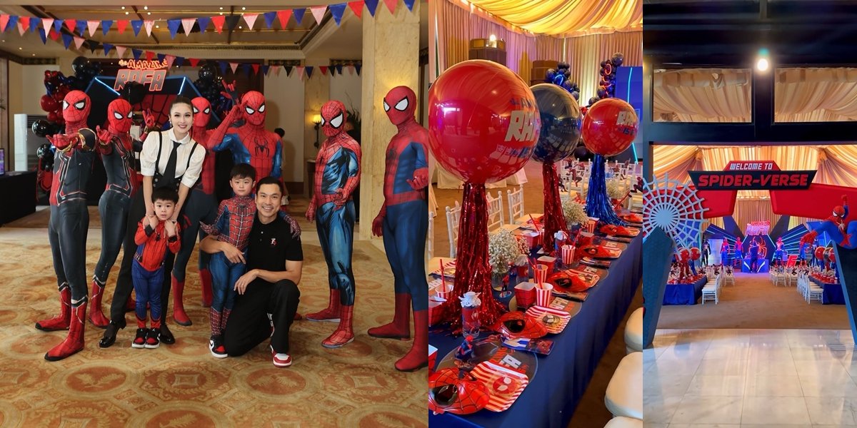 8 Photos of Raphael's 6th Birthday in Jakarta, Sandra Dewi Holds a Luxurious Spider Man Themed Party