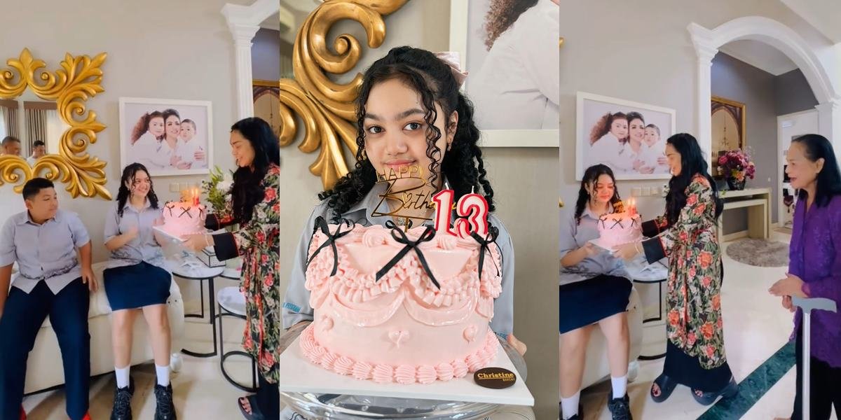 8 Photos of Amora Lemos' 13th Birthday, Surprised by Family After School 