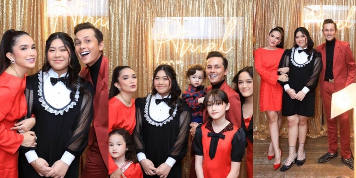 8 Portraits of Ussy Sulistiawaty on Amel's 17th Birthday, Festive in All Red - Hot Mom Still Looks Young and Suitable to be Called Big Sister with Her Eldest Daughter