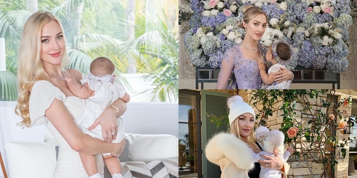 8 Portraits of Varsha Strauss, Bambang Trihatmodjo's Foreign Daughter-in-Law, When Babysitting, Beautiful Charm and Maternal Aura Shine