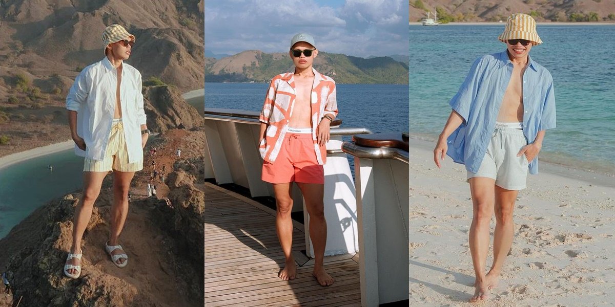 8 Photos of Wanda Hara at the Beach, Praised for Looking Cool as He Appears More Masculine