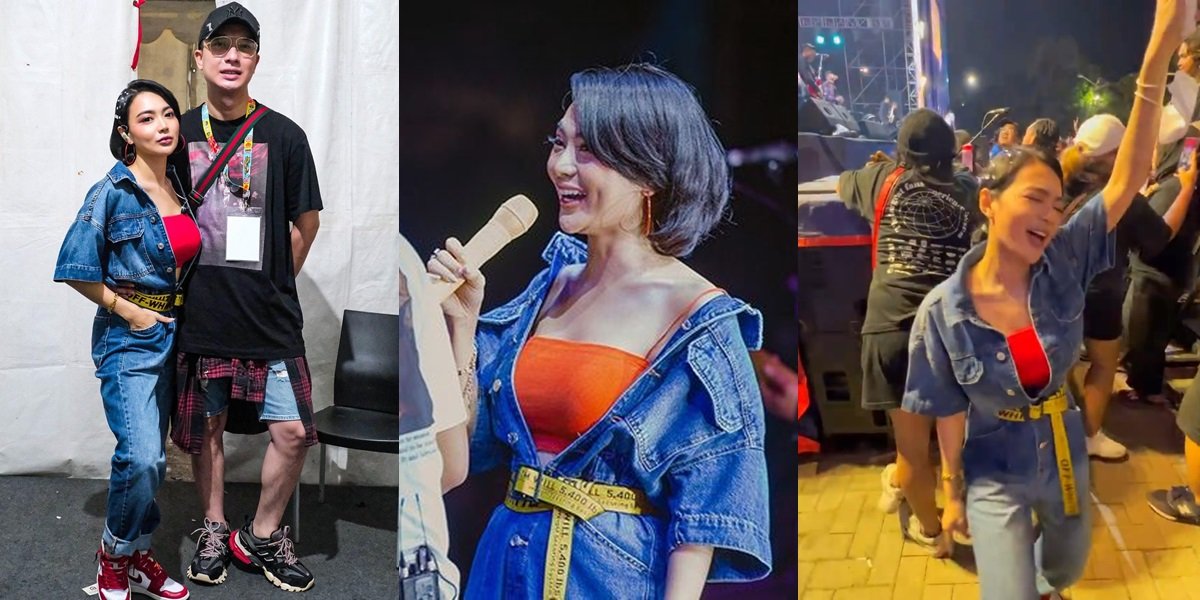 8 Portraits of Wika Salim Watching a Concert Together with Her Handsome Boyfriend, Invited to Sing on Stage with Denny Caknan
