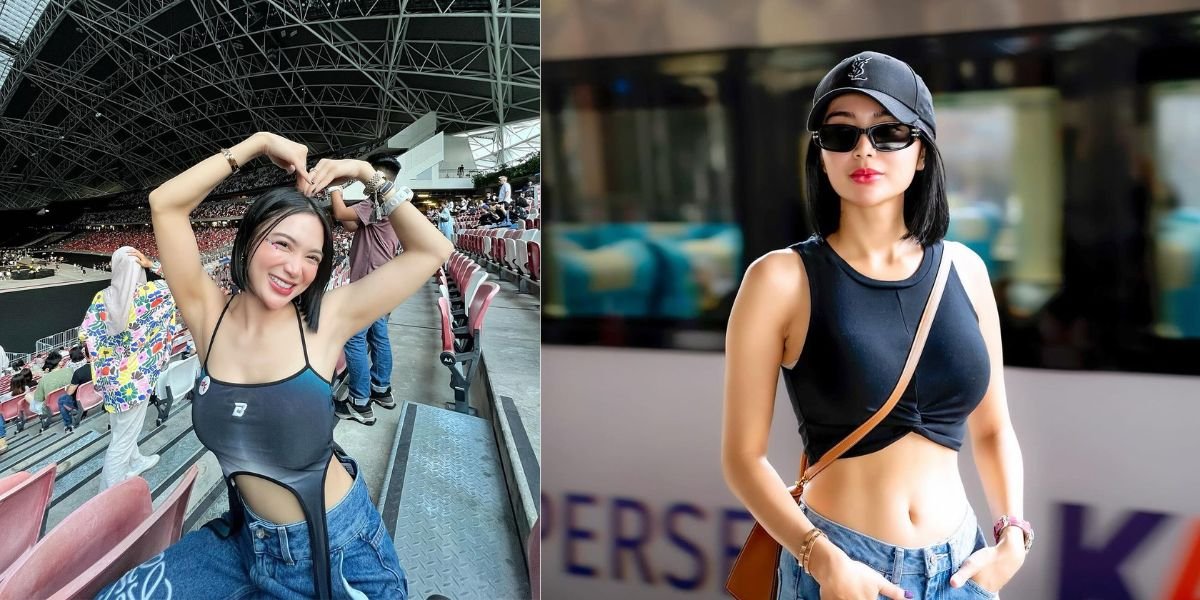 8 Photos of Wika Salim Watching Coldplay Concert, Once Showed Off Smooth Armpits