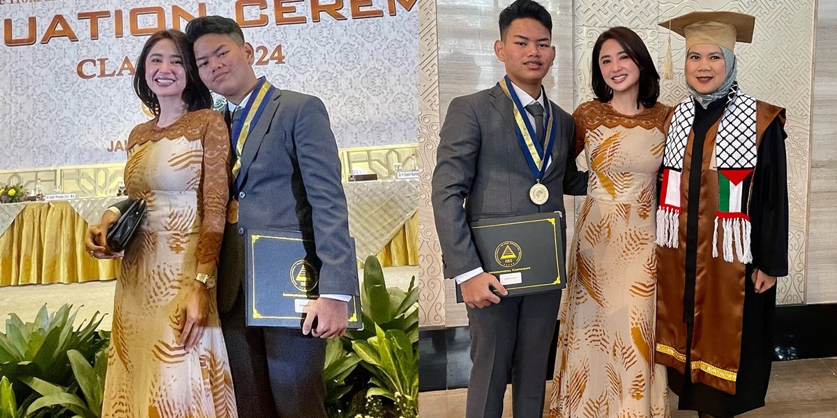 8 Portraits of Gabriel's Graduation, Dewi Perssik's Child, Graduating with Satisfactory Grades - Making Mama Proud
