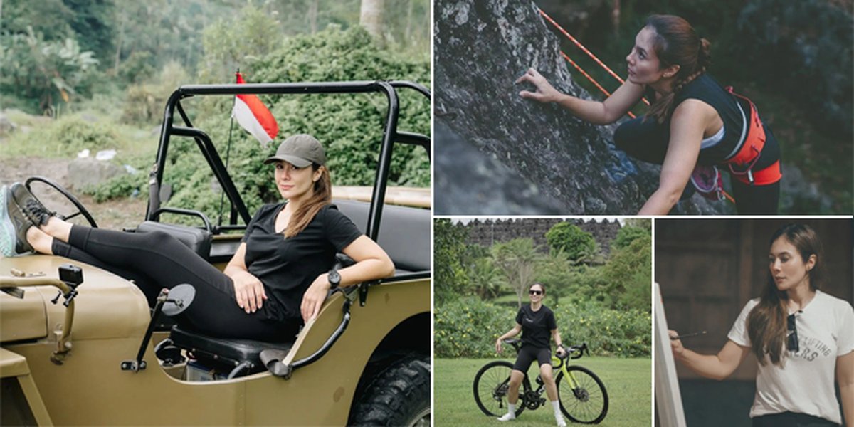 8 Photos of Wulan Guritno's Fun Vacation in Jogja, Her Cool Style While Rock Climbing Stands Out