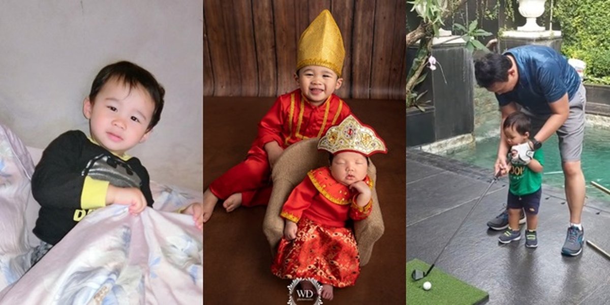 8 Portraits of Yosafat, the Handsome Son of Puput Nastiti Devi and Ahok, who is Getting More Handsome, Starting to Learn Golf and Piano from His Father