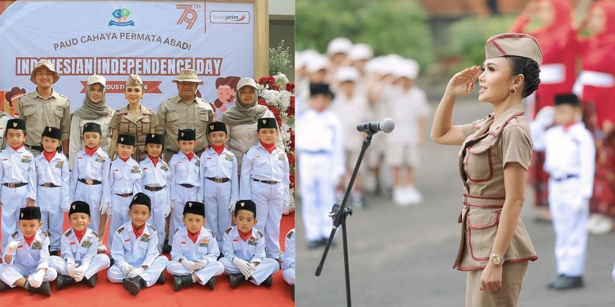 8 Portraits of Yuni Shara as the Ceremony Leader at Her PAUD, Ageless Despite Being in Her Fifties