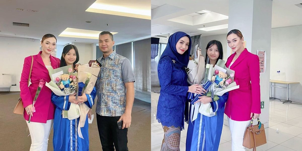 8 Photos of Zaskia Gotik Attending Stepchild's Graduation, Getting Along with Imel Putri Cahyati