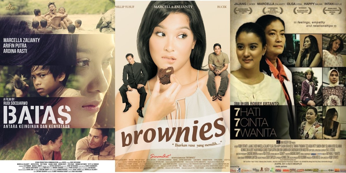 8 Recommendations for Films Starring Marcella Zalianty, from 'BROWNIES' to '7 HEARTS 7 LOVES 7 WOMEN' - Proving Her Acting is Always Perfect