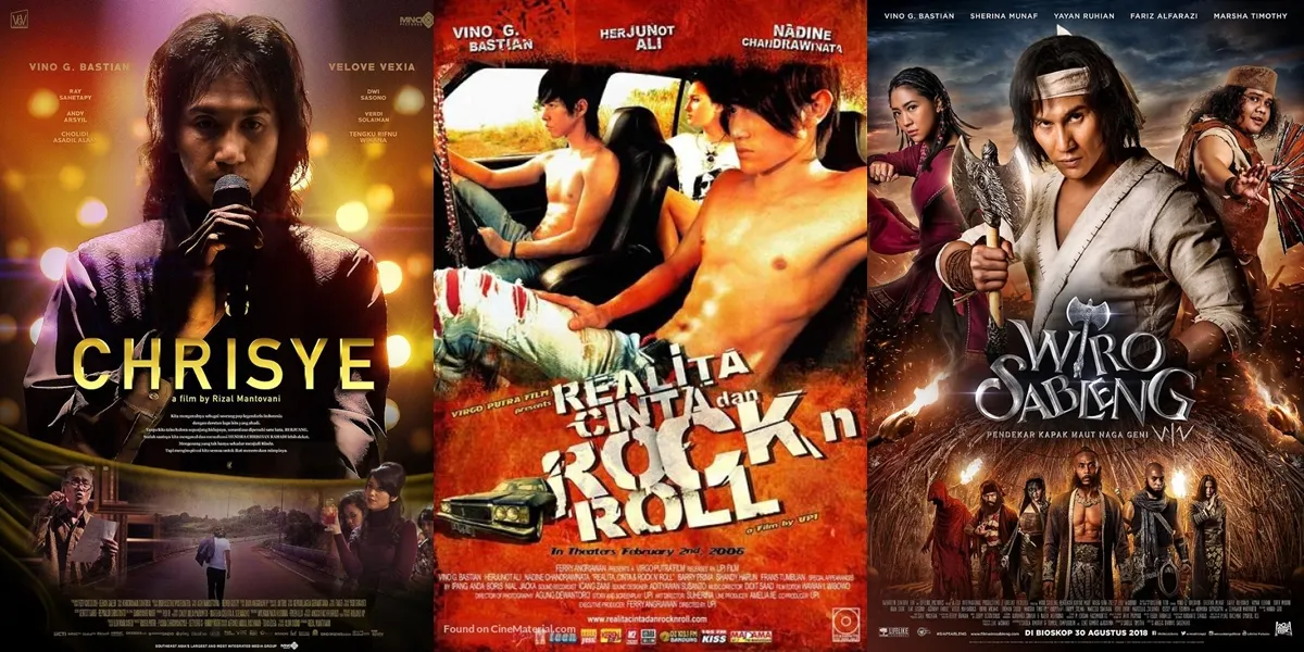 8 Recommendations for Films Starring Vino G. Bastian, Portraying a Drug Addict in 'RADIT AND JANI' to Becoming a Warrior in 'WIRO SABLENG 212'