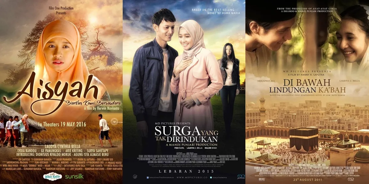 8 Recommendations of Films Starring Laudya Cynthia Bella, from 'DI BAWAH LINDUNGAN KA'BAH' to 'SURGA YANG TAK DIRINDUKAN'