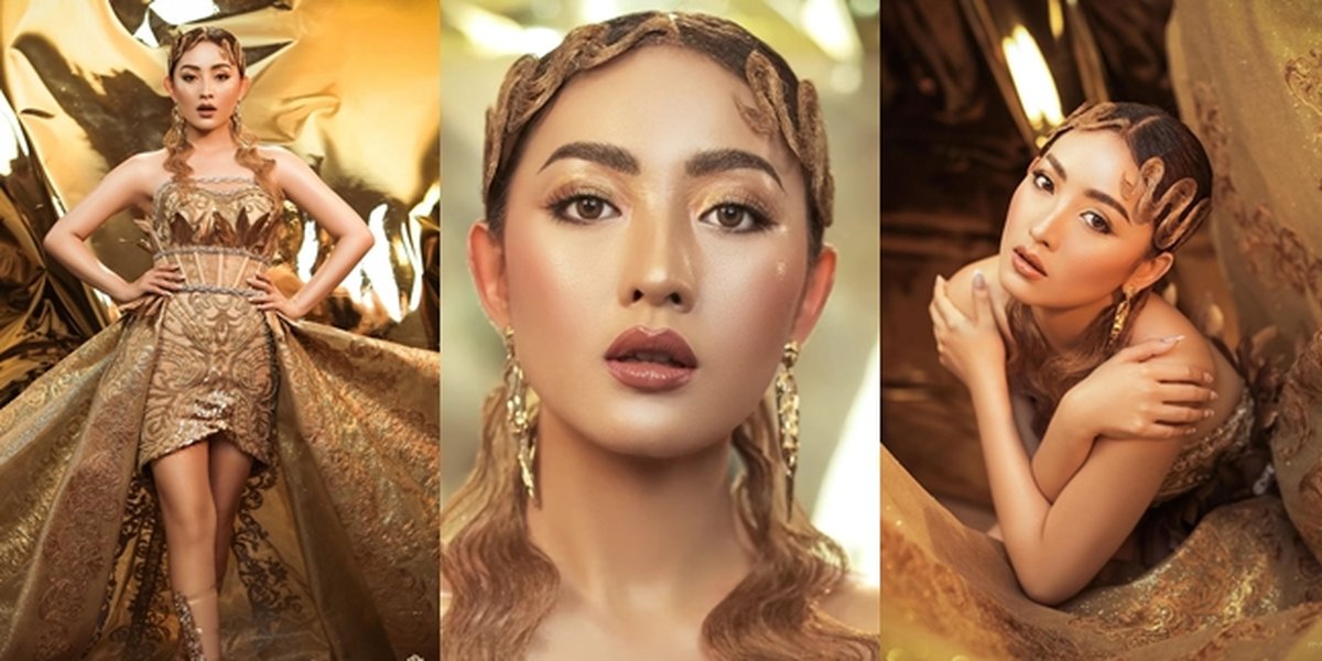 9 Beautiful Photos of Natasha Wilona in the Latest Photoshoot, Glowing All Gold - Said to be Astonishing Post 'Giving Birth'