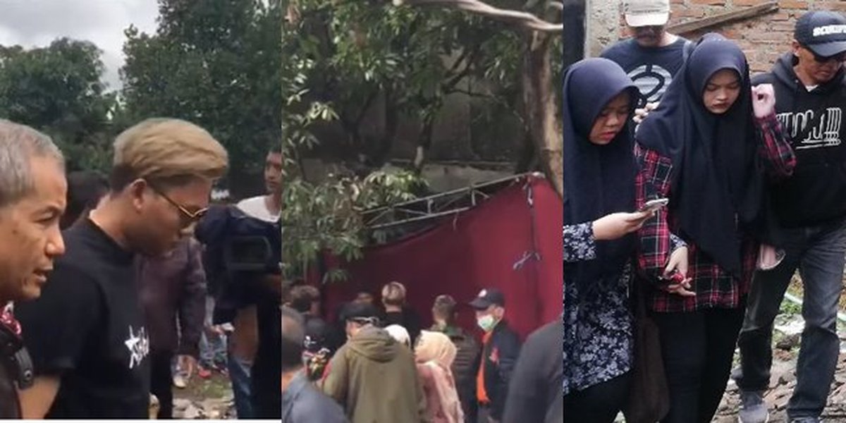 9 Photos of Rizky Febian and Putri Delina's Arrival During the Disassembly of Late Lina's Grave for Autopsy