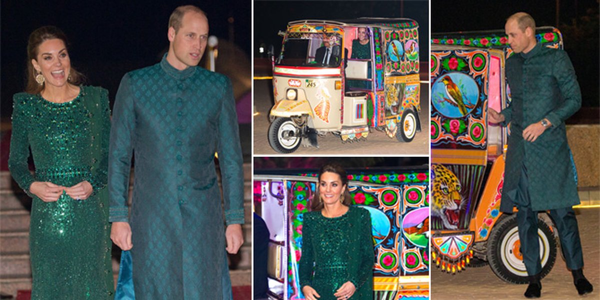 9 Photos of Kate Middleton & Prince William Riding a Bajaj in Pakistan