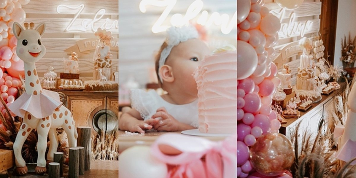 9 Photos of Raisa and Hamish Daud's Children's Birthday Celebration, All-Pink Decorations - Zalina's Face Steals Attention
