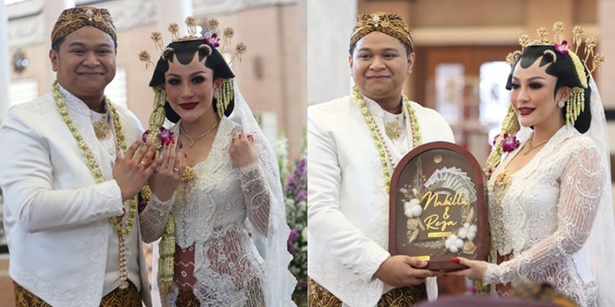 9 Moments of Nabila Gomes' Wedding Ceremony, Beautiful in White Traditional Dress - Officially Married to Muhammad Reza
