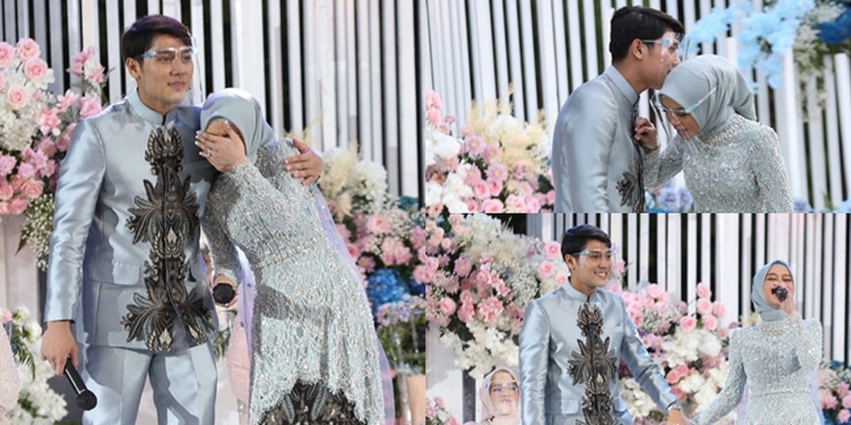 9 Sweet Moments of Lesti and Rizky Billar at the Engagement Event, Holding Hands and Exchanging Glances - Stuck Like Stamps