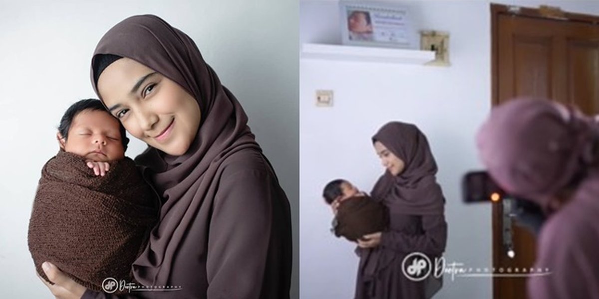 9 Moments Nadya Mustika Has a Photoshoot with Baby Syaki, Netizens Question Rizki DA's Whereabouts