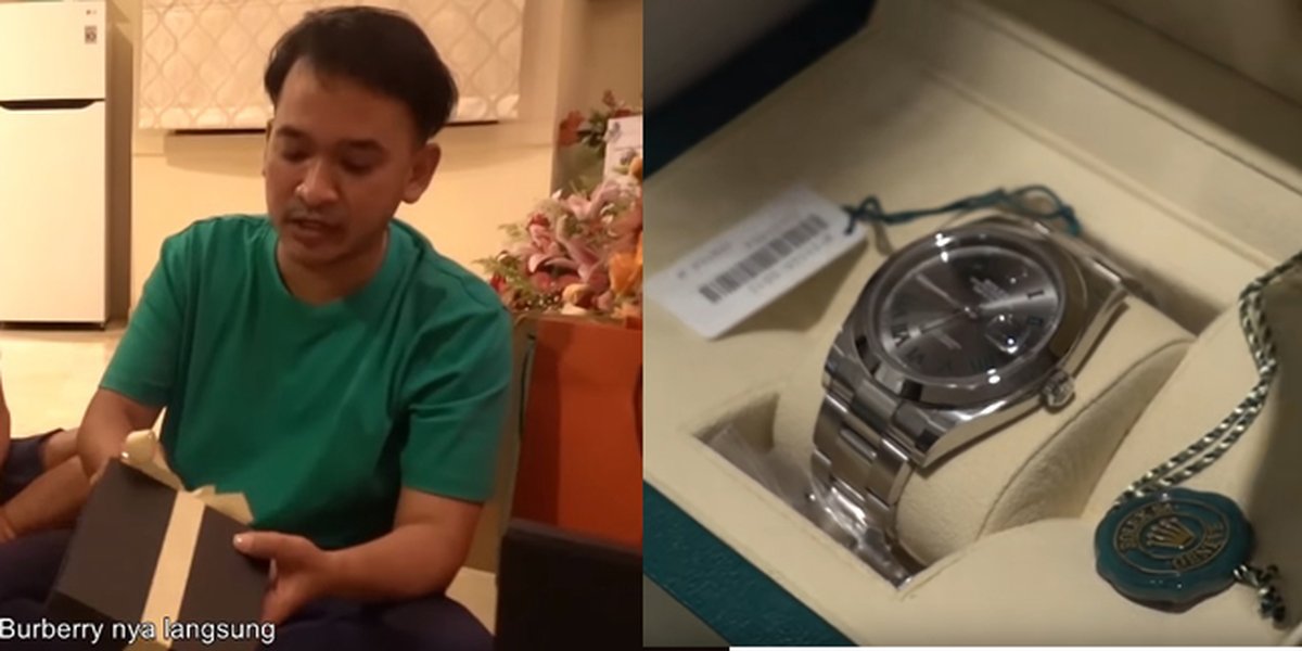9 Moments Ruben Onsu Unboxing Birthday Gifts, From Burberry to Rolex