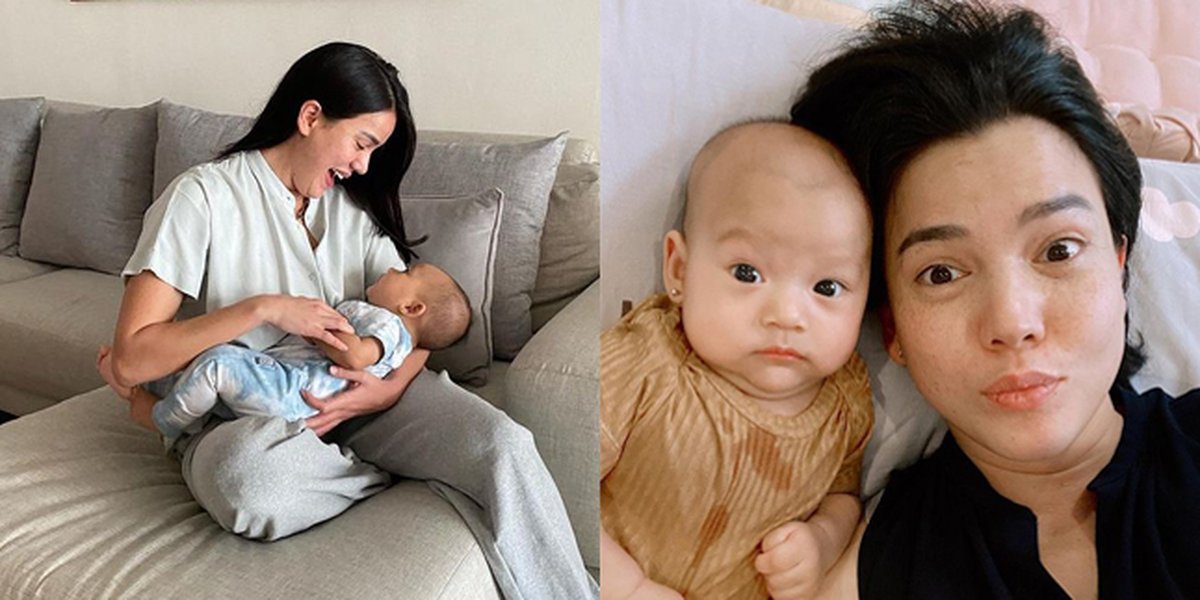 9 Portraits of Alice Norin When Taking Care of Her Second Child, Baby Alana's Expression is Adorable