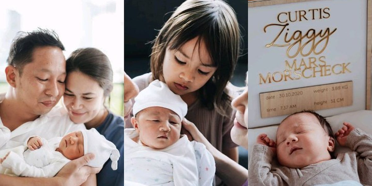 9 Portraits of Ringgo Agus Rahman and Sabai Morscheck's Second Child Who Just Born