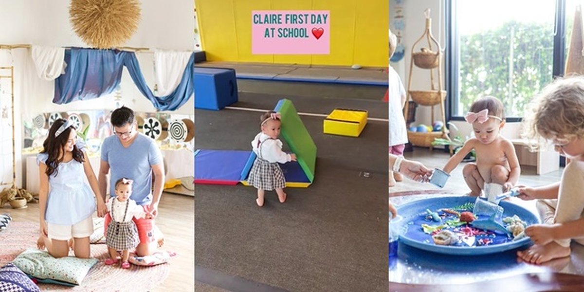 9 Photos of Baby Claire, Shandy Aulia's First Time Going to School, Receives Criticism from Netizens for Not Wearing Clothes