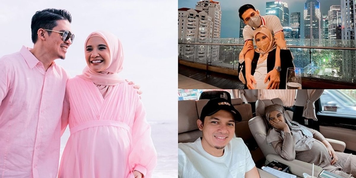 9 Portraits of Zaskia Sungkar's Baby Bump at 9 Months Pregnant, the Pregnant Aura Gets Happier and More Radiant