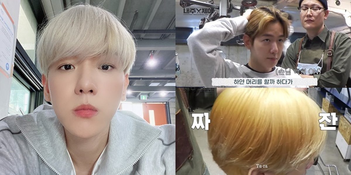 9 Photos of Baekhyun EXO Bleaching at the Salon, Revealing the Secret of the K-Pop Idol's Beautiful Hair Despite Being Frequently Dyed