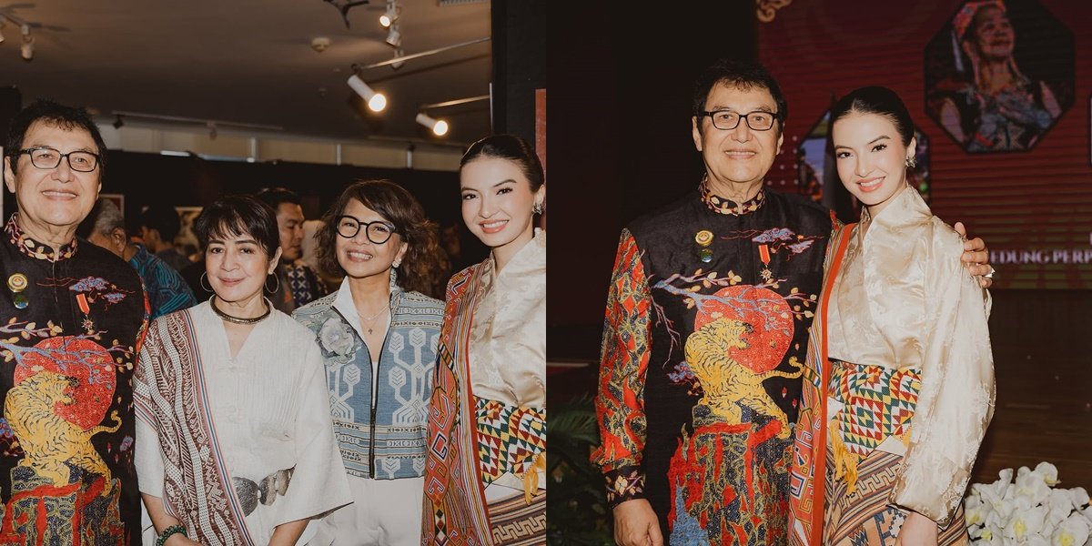 9 Beautiful Portraits of Raline Shah with Her Father, Supporting the Nusantara Art & Local UMKM Exhibition