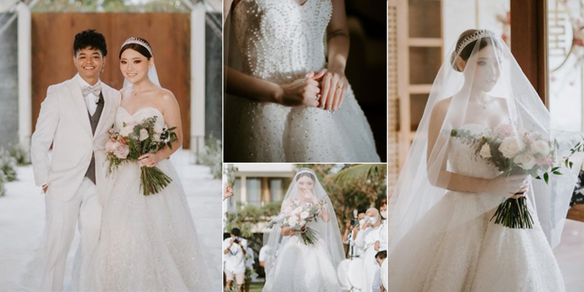 9 Beautiful Portraits of Wendy Walters' Wedding Gown, All White - Reza Arap Says 'My Queen'