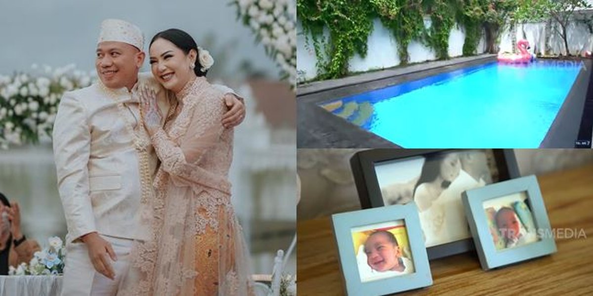 9 Portraits of Vicky Prasetyo and Kalina Ocktaranny's Luxury House Details, Displaying Azka Corbuzier's Photos - Swimming Pool Water Taken from Bermuda Triangle