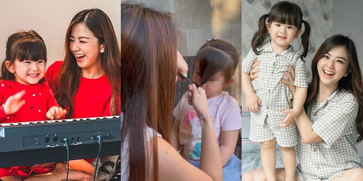 9 Photos of Franda 'Beautiful Hot Mom' When Taking Care of Her Child, Samuel Zylgwyn's Creative Haircut for Baby Vechia!