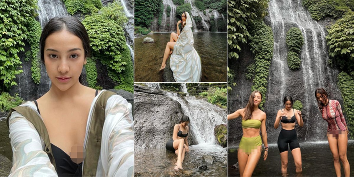9 Hot Photos of Anya Geraldine Wearing a Bikini Top Under the Waterfall, Still Beautiful Even Without Makeup