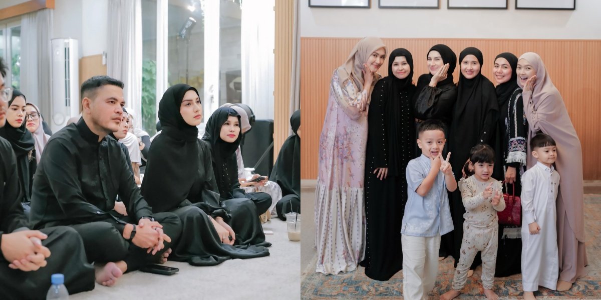 9 Portraits of Irish Bella & Haldy Sabri Holding a Religious Gathering Ahead of Ramadan, Attended by Friends