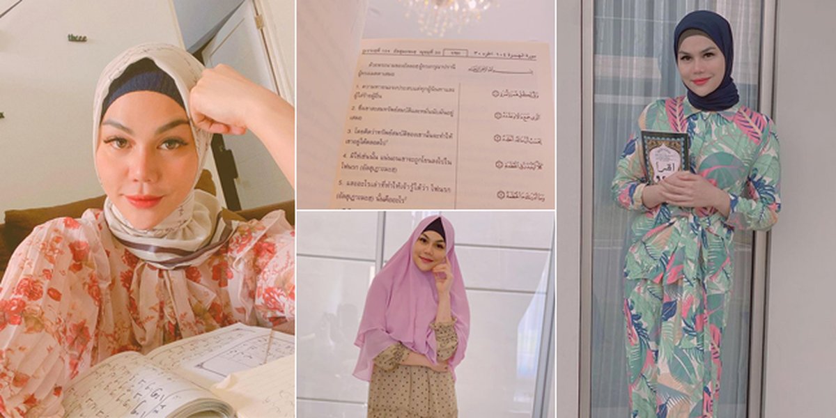 9 Portraits of Katty Butterfly who diligently learns to recite the Quran after converting to Islam, receiving praise from netizens