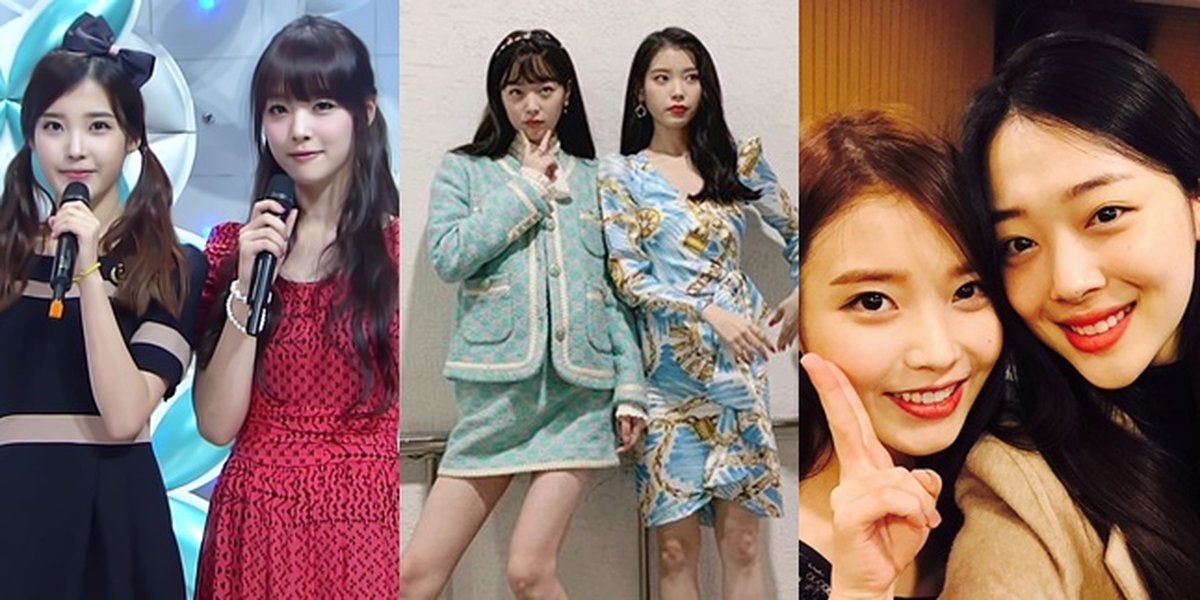 9 Potraits of Choi Sulli and IU's Closeness, From Being MCs to Acting Together
