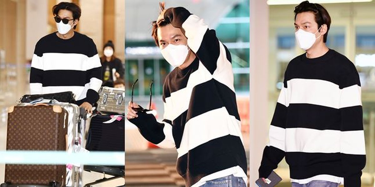 9 Portraits of Lee Min Ho Returning to South Korea After Completing 'PACHINKO' Filming in Canada, Bare Face Showing Forehead - Wearing Oversized Clothes Makes Him Cute