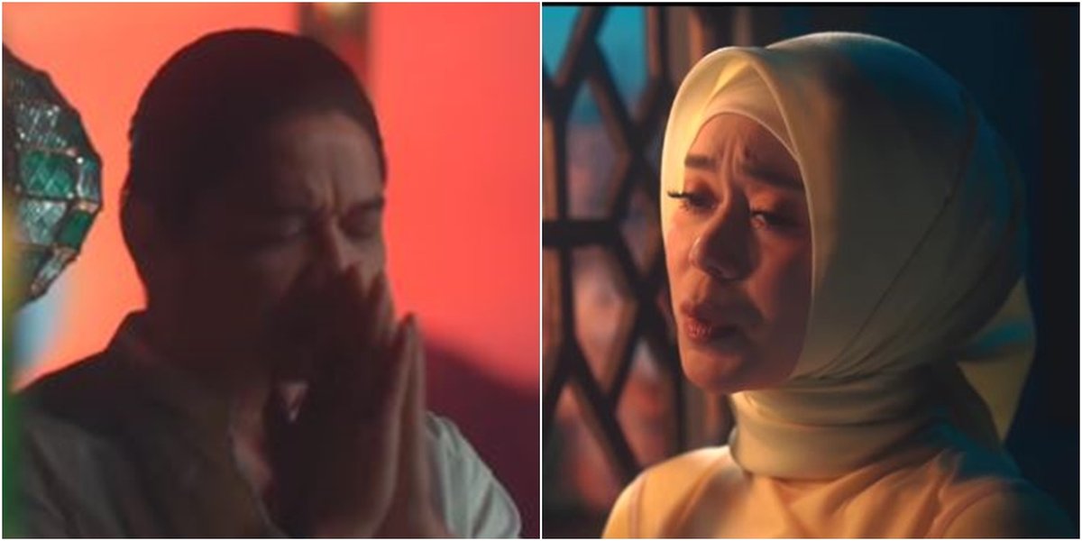 9 Portraits of Lesti and Ungu in the Bismillah Cinta Music Video, Strong Middle Eastern Nuance, Sprinkled with Lanterns