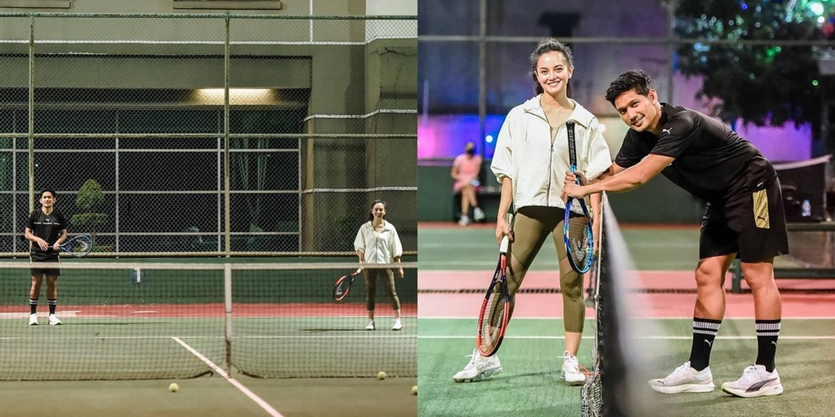 9 Portraits of Romantic Moments of Ibnu Jamil and Ririn Ekawati Exercising Together, Playing Tennis While Dating - Holding Hands in the Middle of the Field Makes You Melt