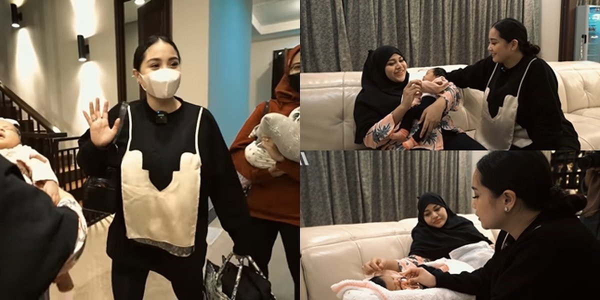 9 Photos of Nagita Slavina Bringing Baby Rayyanza to Meet Baby Ameena for the First Time, Netizens: Baby Sultan Gathering