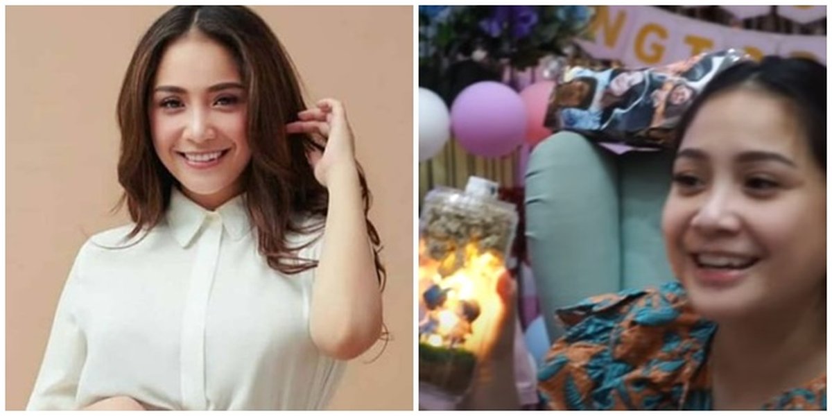 9 Photos of Nagita Slavina Opening Birthday Gifts from Her Employees, Not Luxurious but Made Her Happy